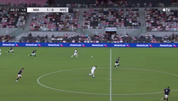 迈阿密2-0领先!梅西助攻,德保罗破门